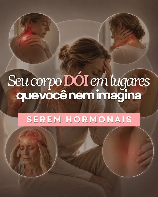 Post do Instagram: Seu corpo dói em lugares que você nem imagina serem hormonais
