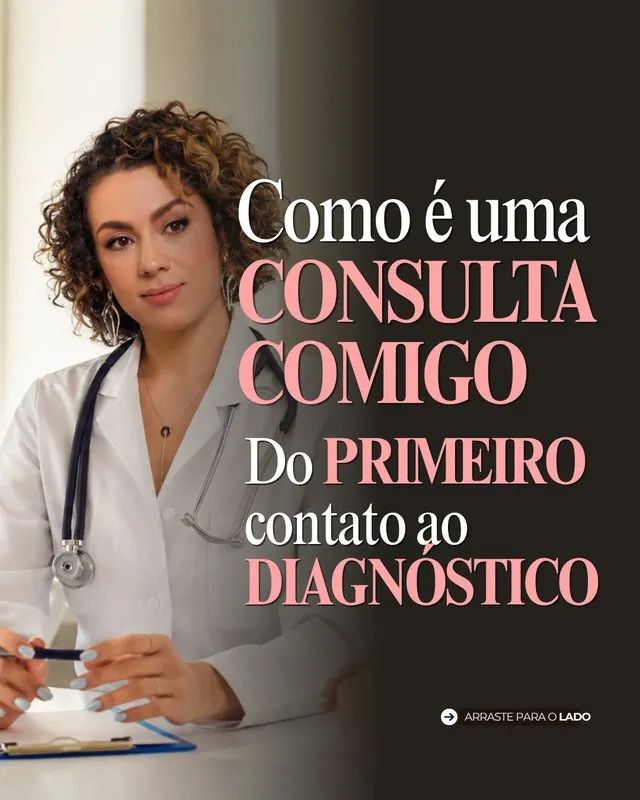 Post do Instagram: Como é uma consulta comigo? Do primeiro contato ao diagnóstico